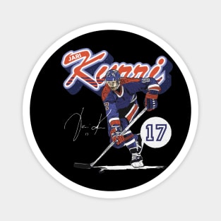 Jari Kurri Edmonton Retro Script Magnet